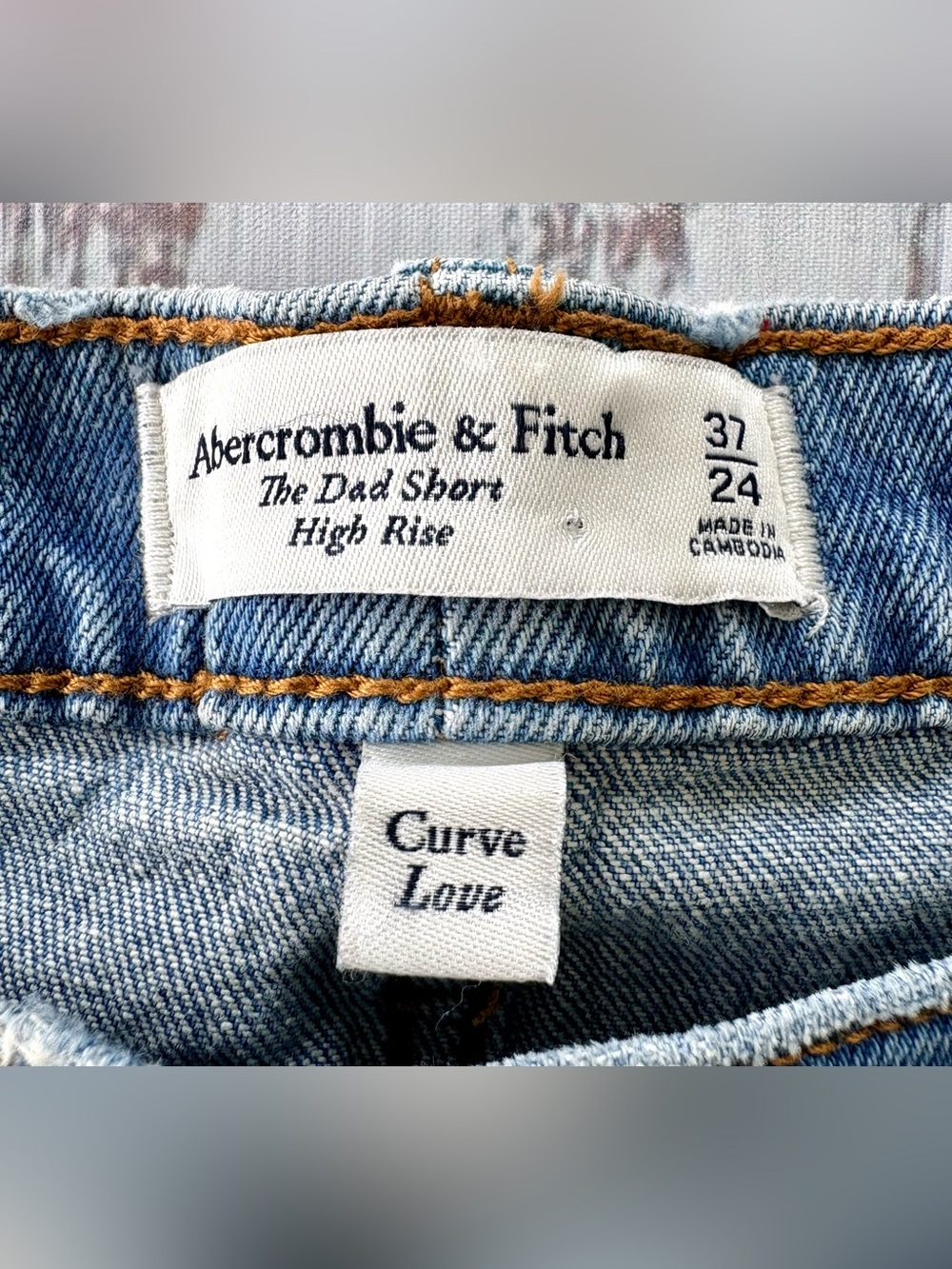 NWT Abercrombie Curve Love Dad Shorts High Rise Size 24 - Picture 8 of 11
